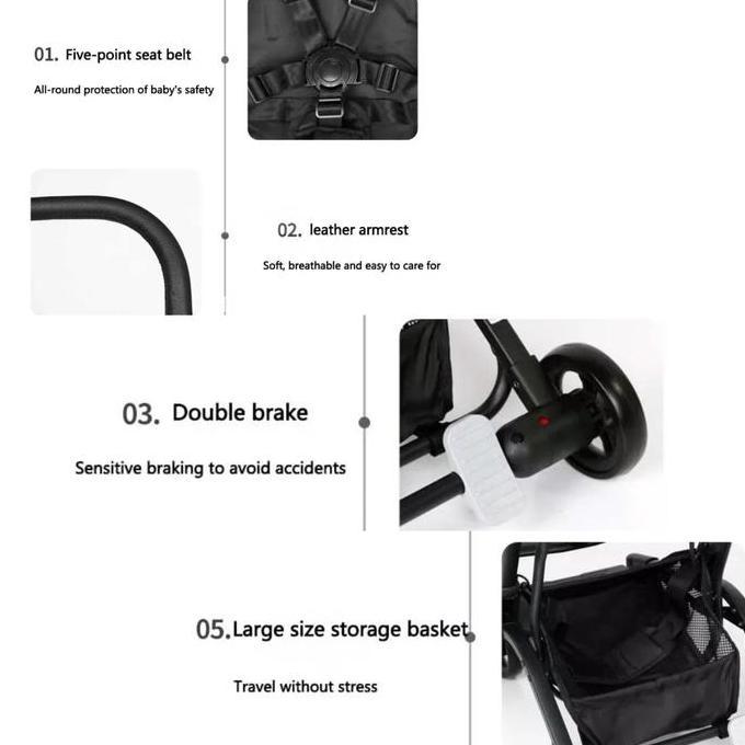 1st Cabin Size Baby Stroller The Smallest&Lightless/ Baby Stroller Lipat Terkecil & Teringan Termura