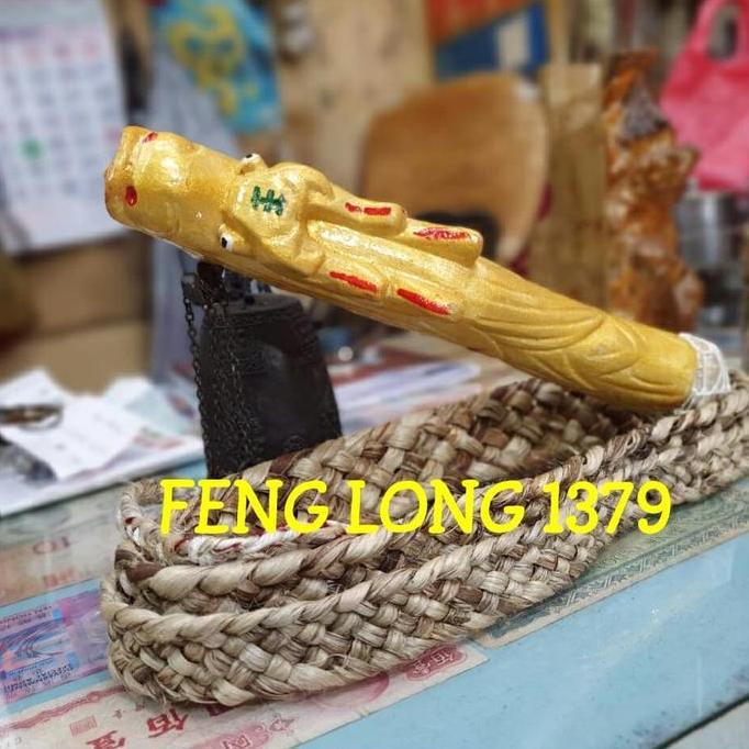 Cambuk Cemeti Pecut Naga Mas Premium | Cambuk Sarana Ritual Daoism Ready