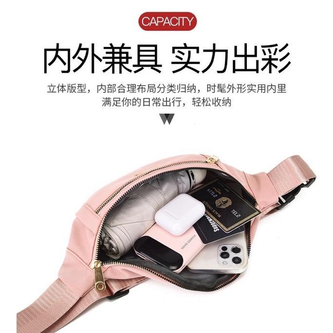 new tas pinggang wanita import selempang dada waistbag premium ori waterproof model o