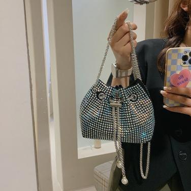HOT PRODUCT BUCKET BAG WANITA IMPORT - TAS SELEMPANG WANITA BLING BLING IMPORT TERBARU FASHION KOREA