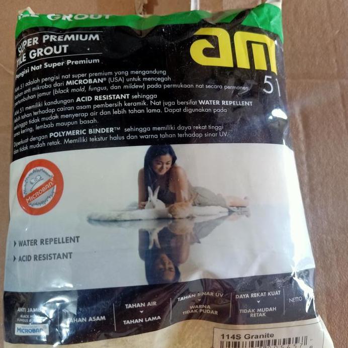 AM 51 - 114S Granite. Super Premium Tilegrout murah