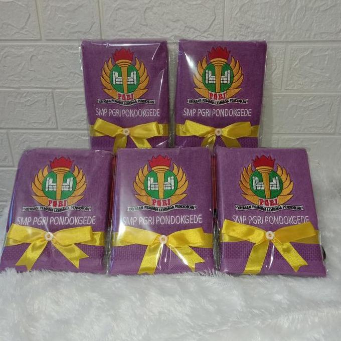 Ready Souvenir Handuk Bordir Custom Termurah Packing Plastik
