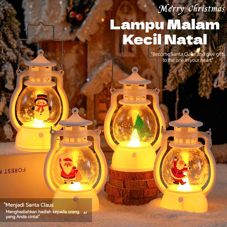 New Product Haha Toy Lampu Tidur Lentera Lilin Natal Elektrik /Lampu Natal Led Lantern Souvenir Mini