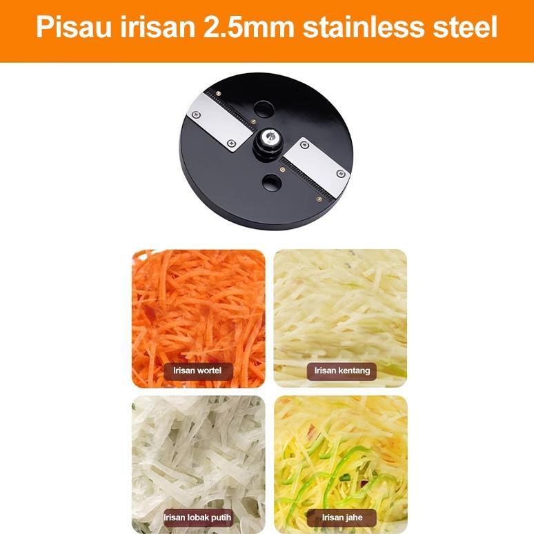 BESTPROMO Mesin Potong Sayuran Multifungsi Listrik/Mesin Pemotong Dadu/Mesin Pemotong Kentang Wortel