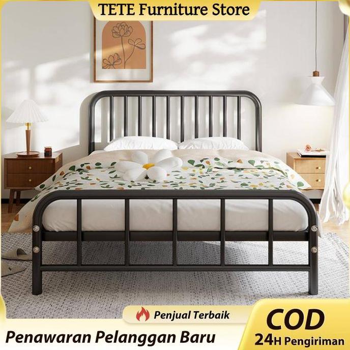 CARADA TETE_2 Ranjang Besi Tempat Tidur Dipan Tempat Tidur Ranjang Besi Dipan Besi Divan Besi Dipan 