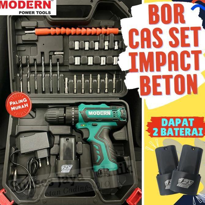Mesin bor cas tembok beton impact M15 set m 15 set komplit impek