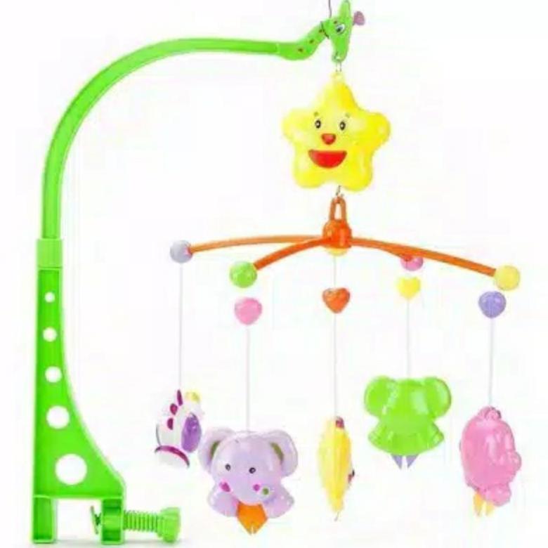 promo terbaru baby bed bell mainan bayi music box gantung / musical mobile besar kado lahiran