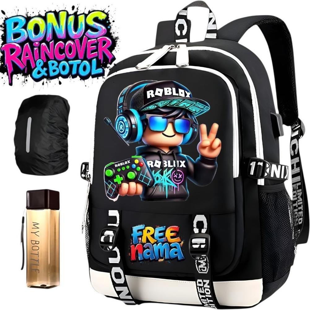 PREMIUM JULYBAGS- TAS RANSEL SEKOLAH ANAK LAKI LAKI PEREMPUAN ROBLOX TAS ANAK SD SMP TAS RANSEL ROBL