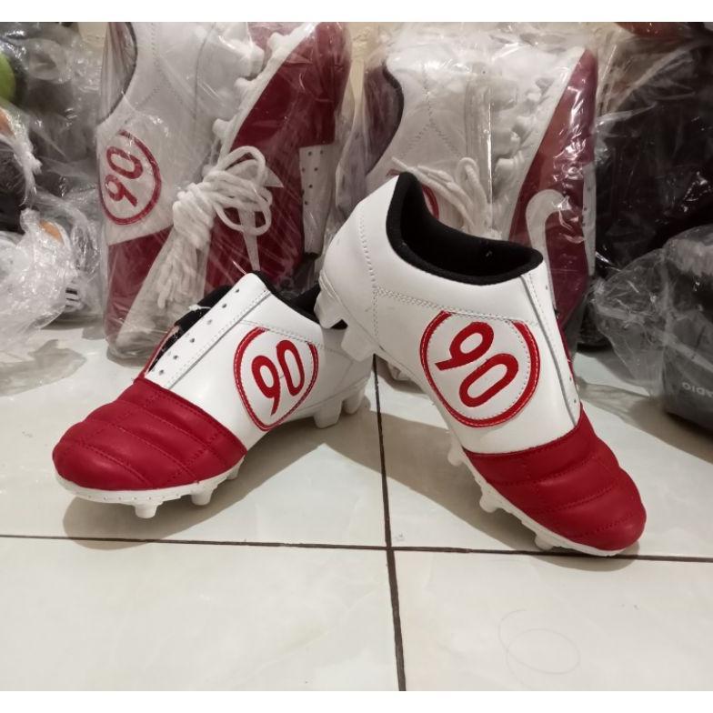 DISKON SEPATU SEPAK BOLA KULIT ASLI T90 SOL JAHIT