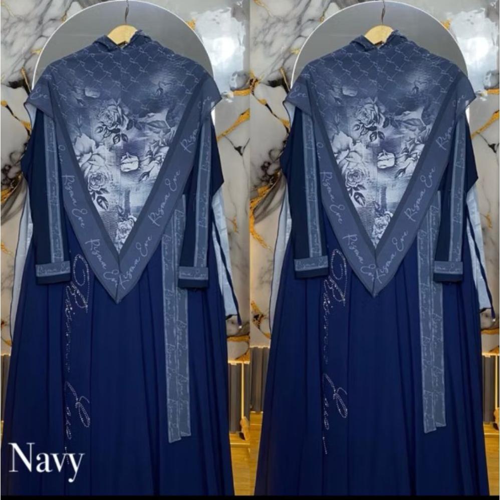 Grade Ori Murah Raisa Baru Gamis Syari Ceruty Premium Printing | Seragaman