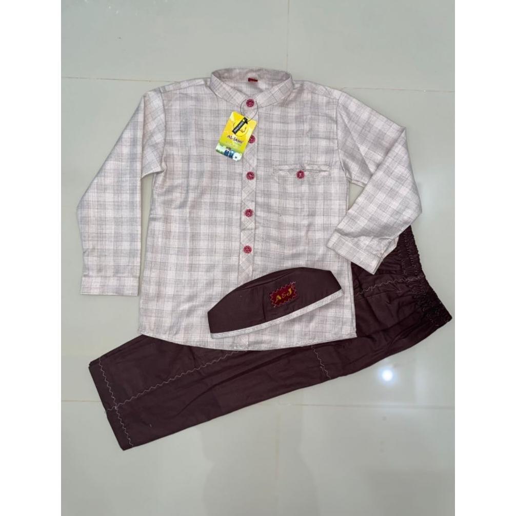 Sale Koko Anak 'Urwah A&J / Setelan Koko Anak Terbaru Salur Lengan Panjang / Koko Anak Aljami / Koko