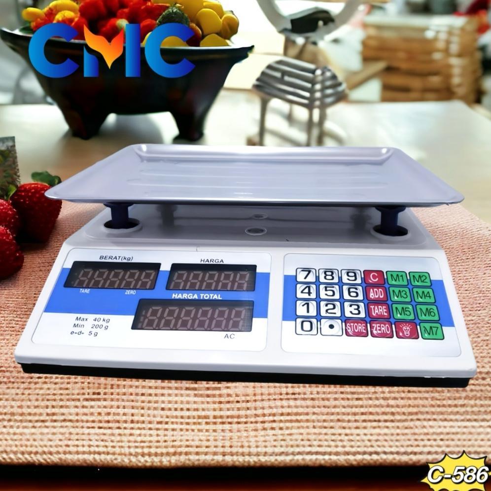 Discount CMC[COD]Timbangan Buah Digital 40kg Digital Computing Scale 40Kg Double Display/C-586
