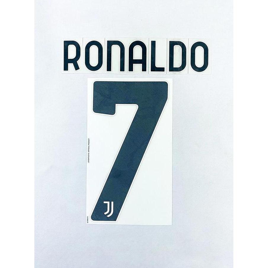 BEBAS ONGKIR - NNS Juventus 2020 - 21 HOME = RONALDO (7). Original Nameset for Jersey.