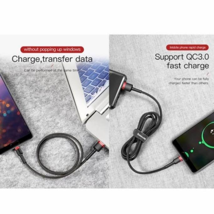 KABEL DATA USB TO TYPE-C BASEUS CAFULE CABLE FOR TYPE-C 2A 2M