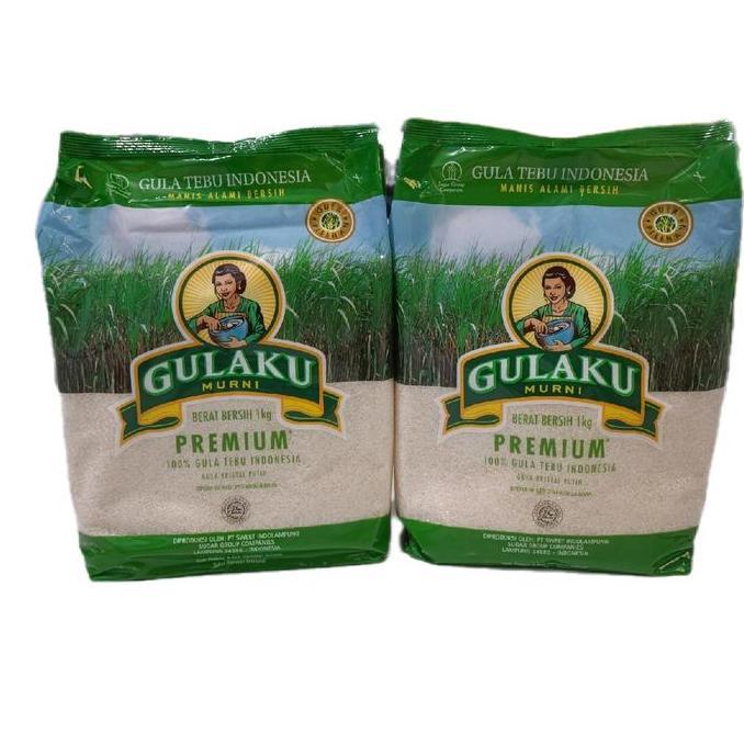 RAMADHAN_GROSIR - (PAKET 2 KG) GULAKU MURNI GULA TEBU PREMIUM PUTIH 1KG