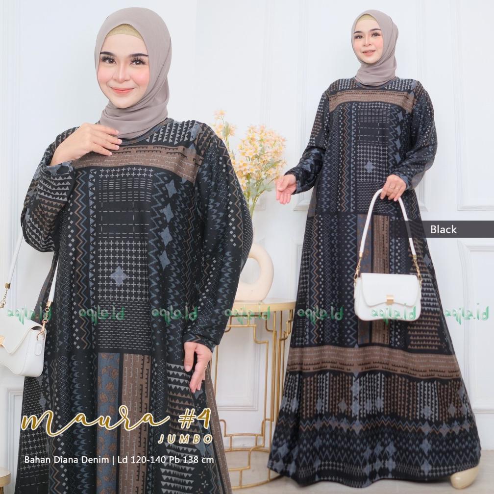 Terlaris Aqila - Maura Gamis | Gamis Jumbo |Diana Denim | Gamis Muslimah