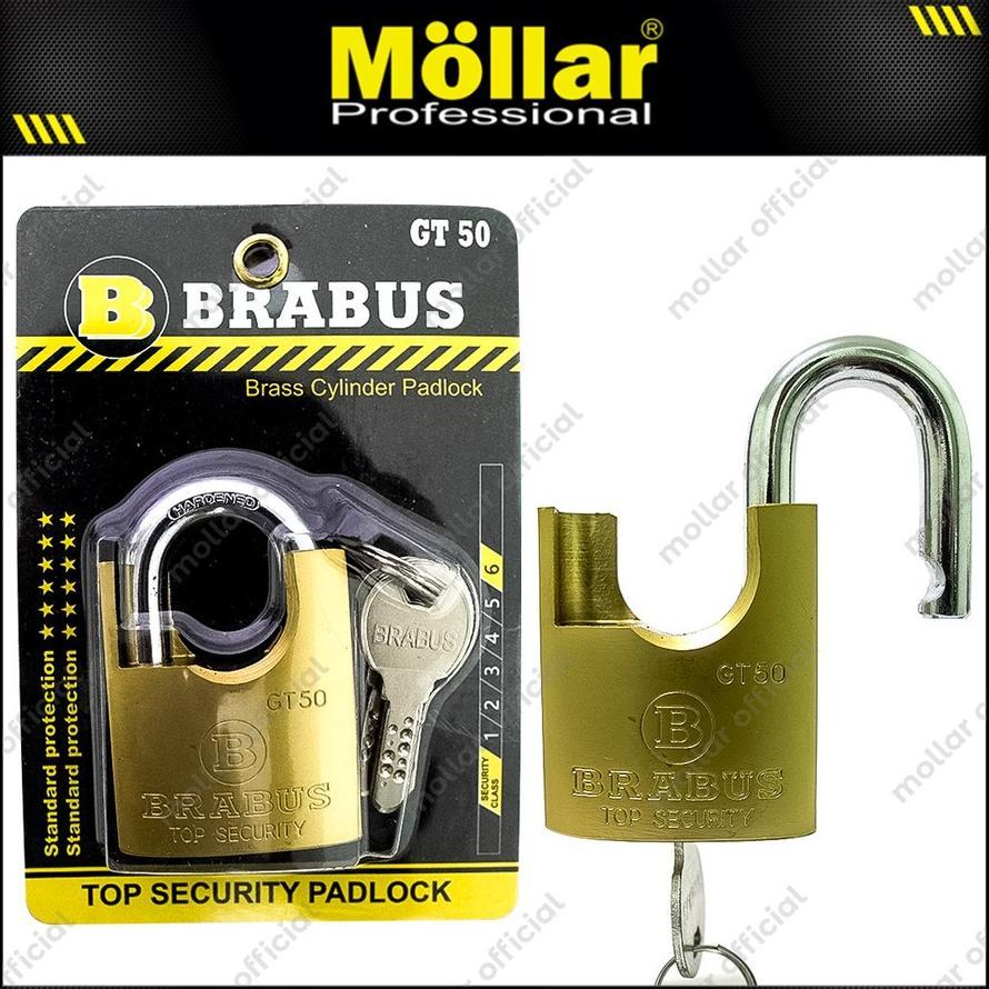 GEMBOK BRABUS Jaket Gembok Kuningan Computer Brass Padlock 50mm / 60mmKODE BARANG :  50MM : GEMBOKKN