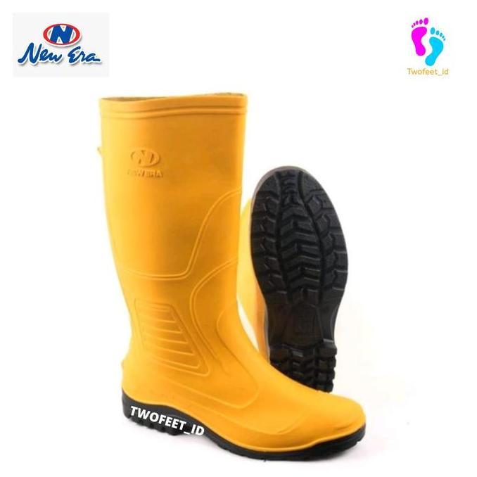 Sepatu Boot New Era Kuning Size 38 - 43 - Sepatu Proyek New Era - Sepatu Boot Panjang New Era