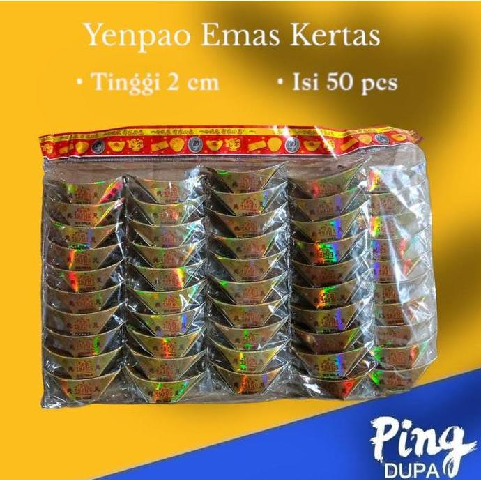 Ready...Ready...Ready...] Uang Emas Ingot Kertas Untuk Sembahyang Leluhur Yenpao Yuanbao