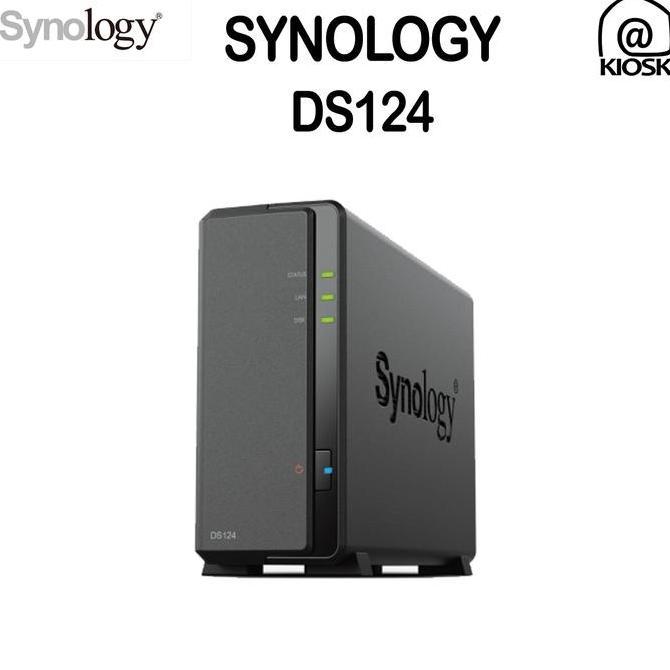 Synology Ds124 / Diskstation 1 Bay Nas Server / Paket Hdd Ssd Kualitas Terbaik Harga Termurah