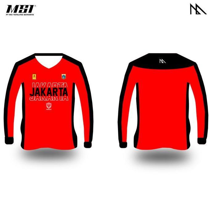 TERLARIS - S SHIRT MSI - POMNAS JAKARTA REDBLACK