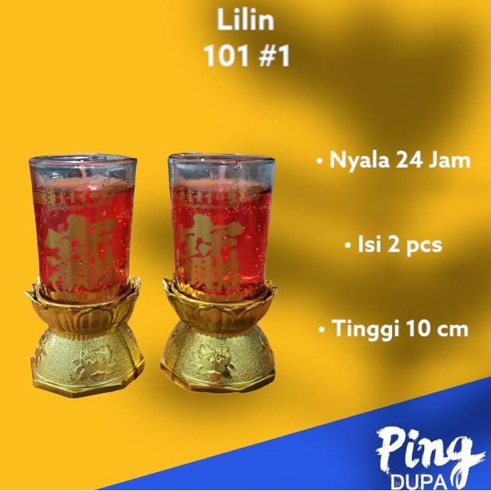 %$%$%$%$] Lilin Jelly Gelas Ukuran 10cm Warna Merah 201