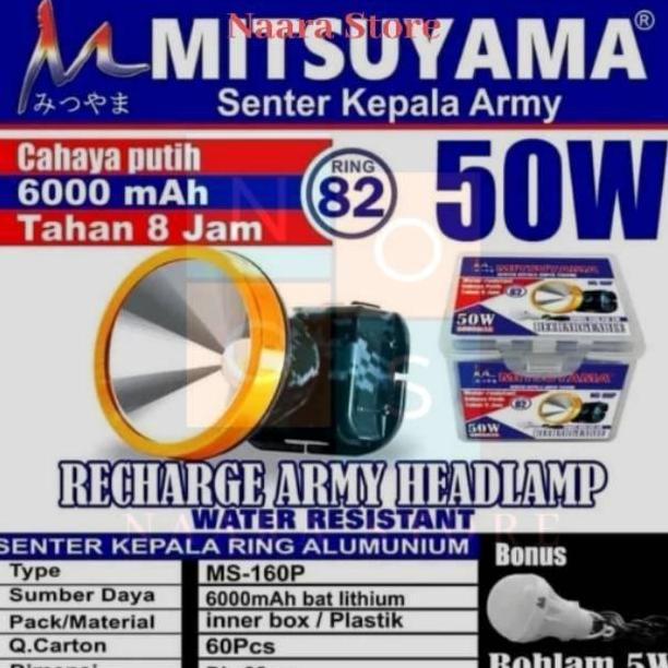 Allthebest- Senter kepala 50 Watt Mitsuyama / bonus bohlam