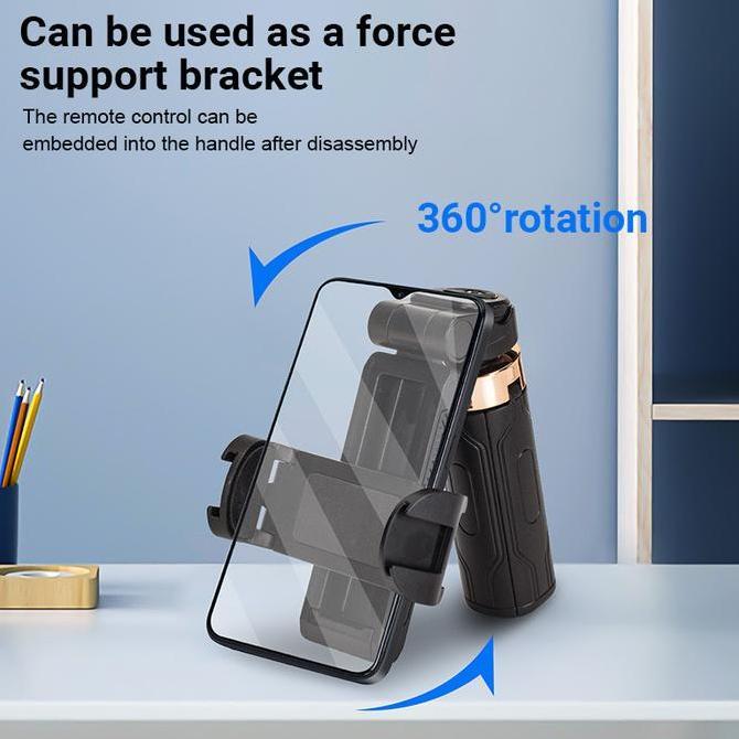 Nadiasaleha66 - Zola Extendable Grip Tripod Mini Selfie Stick Remote Control Tripod 3 In 1 Tongsis T