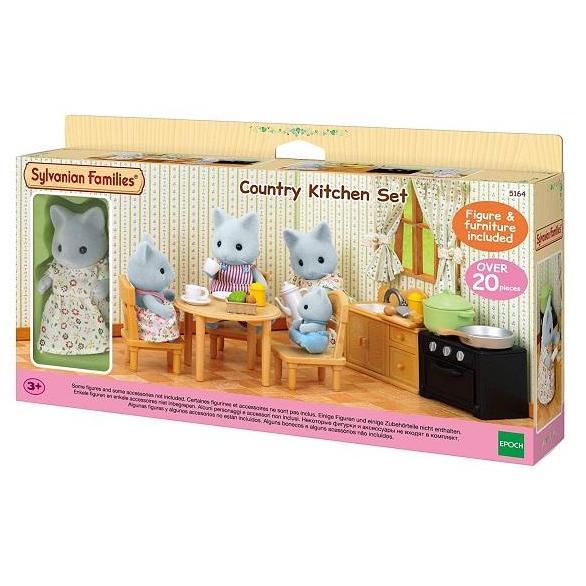 [YL] Mainan Koleksi Sylvanian Families Country Kitchen Set (With Cat Mother)