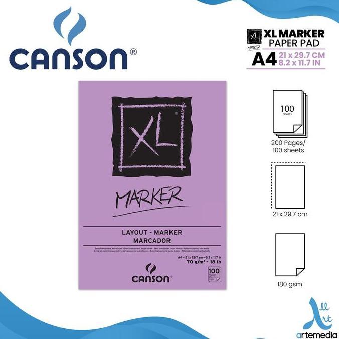 -BN- Canson XL Marker Paper Pad Sketchbook