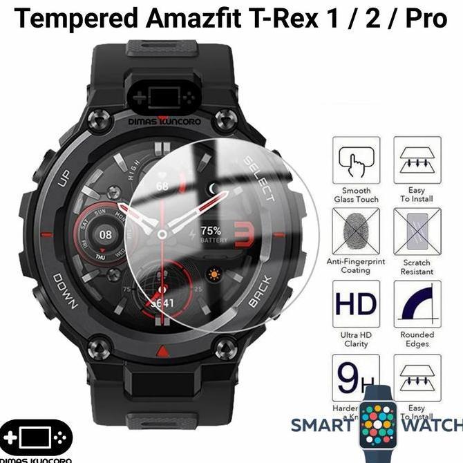 Tempered Amazfit T-Rex 1 2 PRO Anti Gores Antigores Glass TRex T Rex