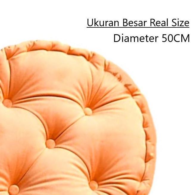 %%%%] Bantal Alas Duduk Lantai Bunder Bantal Bulat Besar Diameter 50CM