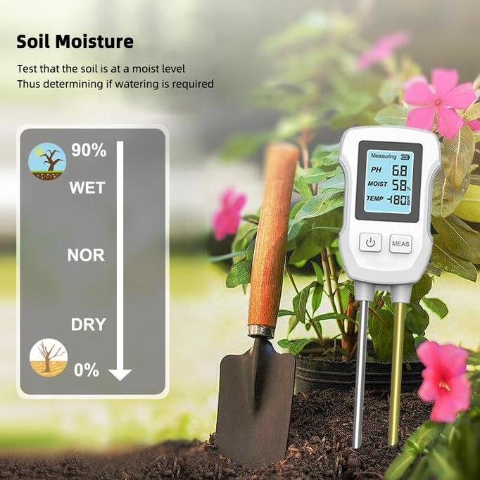 digital soil PH meter 4in1-ukur ph tanah-soil analyzer hidroponik