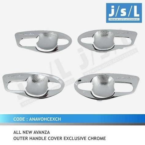BEBAS ONGKIR - Outer handle chrome mangkok pegangan pintu AVANZA VELOZ 2014 - 2018