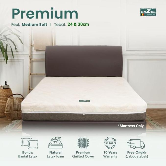 OK KASUR FULL LATEX ENZEL PREMIUM UKURAN 90X200CM - 200X200CM - KASUR KESEHATAN - KASUR LATEX //