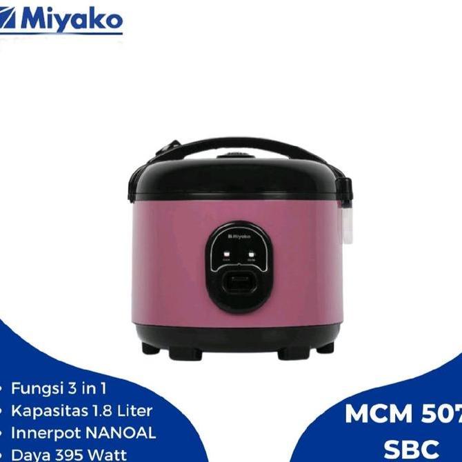 TERLARIS - MIYAKO : MCM-507SBC MAGIC WARMER PLUS RICE COOKER 3IN1 1,8 LITER MCM 507 SBC 395 WATT DEN