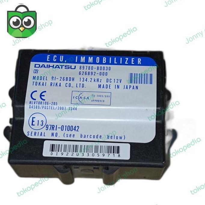 EREINO 89780-b0030 ecu Immobilizer toyota rush terios