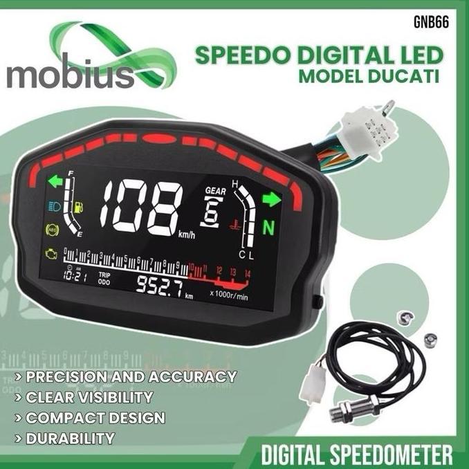 mka_jayadira - speedometer spidometer digital led ducati coustom universal motor vario beat mio m3 d