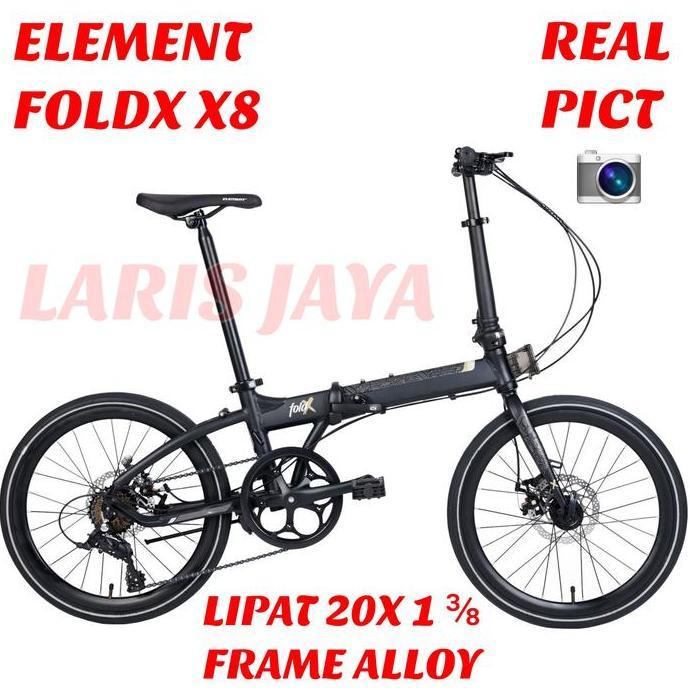 Terlaris Sepeda Lipat Element Foldx X9 Frame Alloy , Lipat 20 Inch (20X1) Atau Sepeda Lipat 22 Inch 