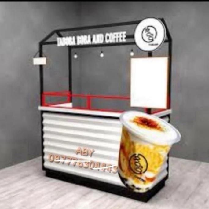 Terlaris Booth Minimalis Kekinian Semi Kontainer Dan Tenda