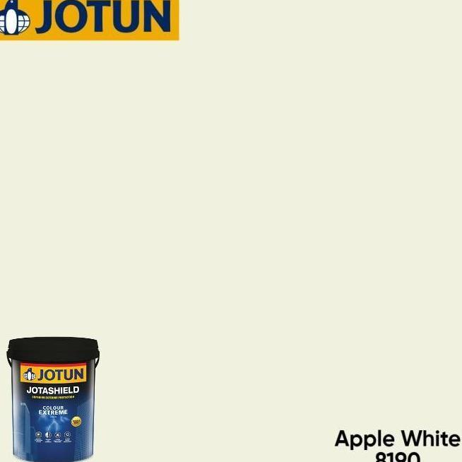 CAT TEMBOK INTERIOR DAN EKSTERIOR JOTUN - APPLE WHITE/8190 (PAIL)