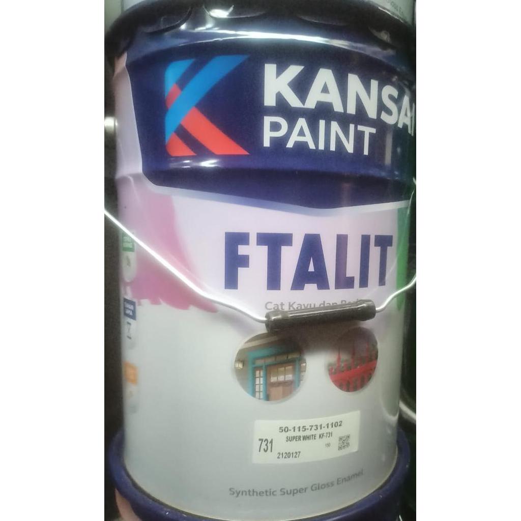 KANSAI FTALIT (CAT KAYU DAN BESI) SUPER WHITE - PAIL