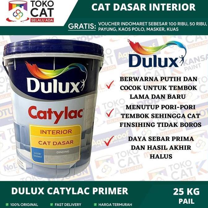 Catylac Interior Primer Cat Dasar tembok Alkali Catylac 25 Kg Pail