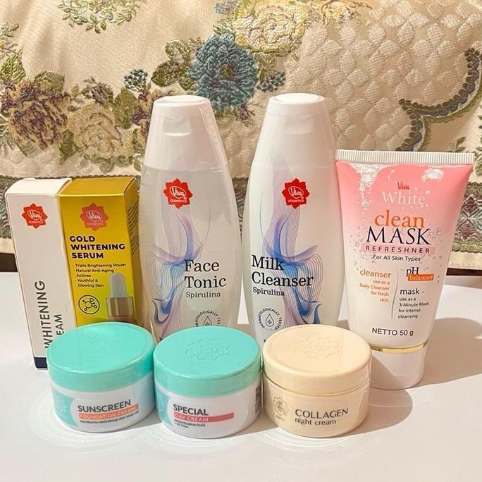 alif_janifa - ( Pouch) Paket Viva Skincare Wajah Flek / Viva Skincare Daily Basic / Paket 8 Produk S