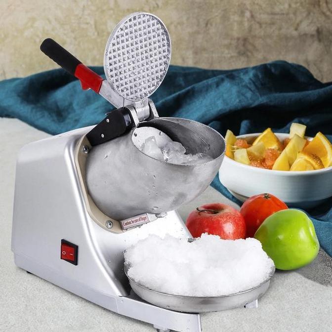 Mesin Es Serut Dua Mata Pisau Ice Crusher Penghancur Es Batu / Penghancur Es Batu Otomatis YAN