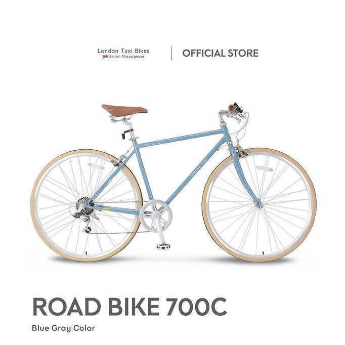 Terlaris Sepeda London Taxi Road Bike 700C - Blue Gray