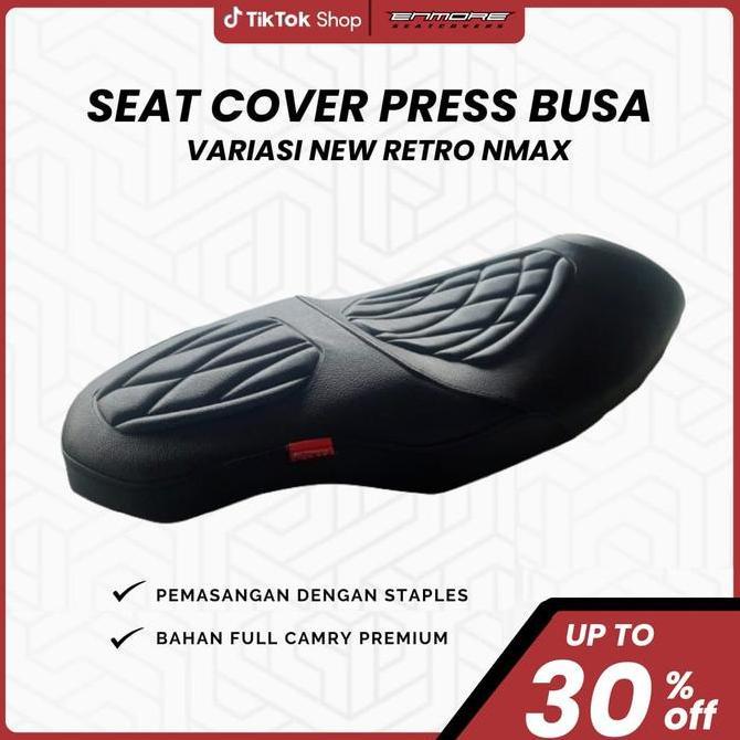 Enmore Kulit Cover Jok Motor NMax - NEW RETRO'23- Enmore Concept Sarung Jok Motor NMax Bahan Full Ca