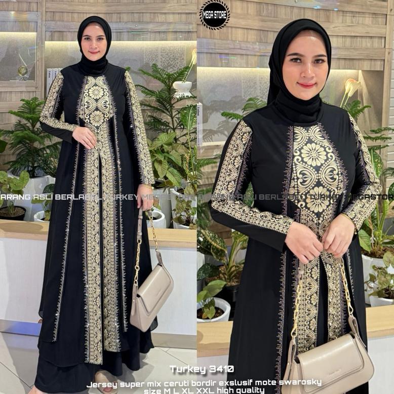 official gamis turkey 1062 turkey 3410 hawa #135 dress busana muslimah by original mega store farzol