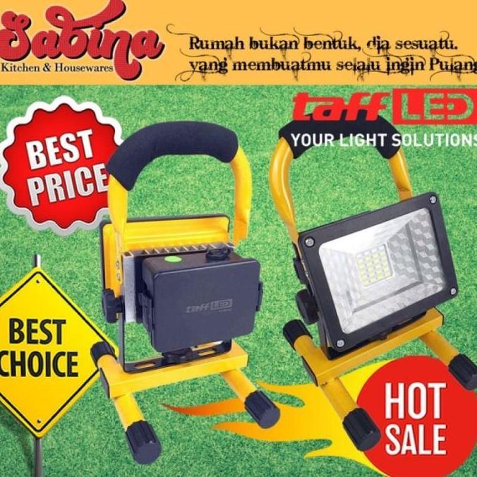 MVRN Lampu Sorot 24 LED Cree Darurat Outdoor Taman 2 Power 30W Waterproof