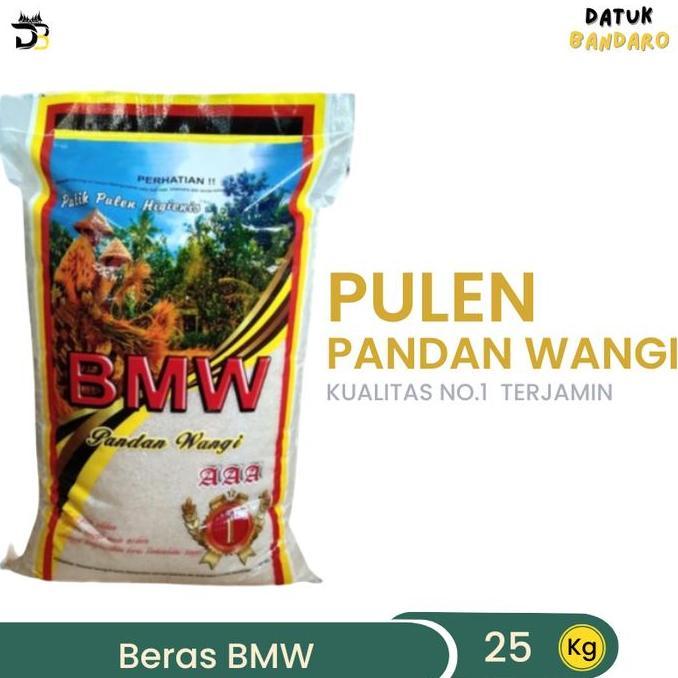 BERAS PANDAN WANGI 10/20/25 kg Beras BMW AAA Premium - Nasi Putih, Pulen, Wangi, Karung Laminasi - B
